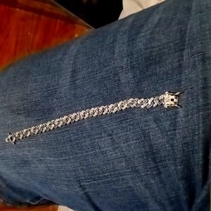 A Cuban link bracelet
